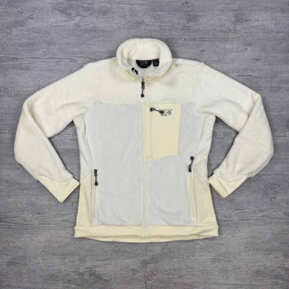 NWOT Mountain Hardwear Polartec Sz L High Loft Fleece Jacket Cream Beige ($175)
